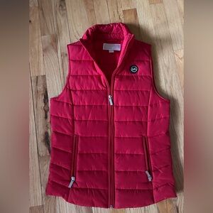 Michael Kors Red Puffer Vest